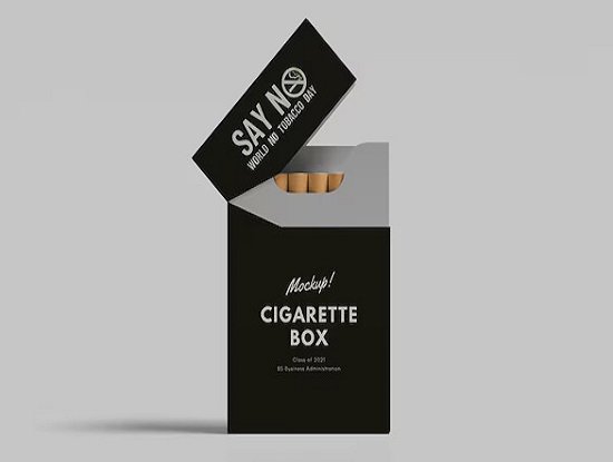 cigarette box dimensions