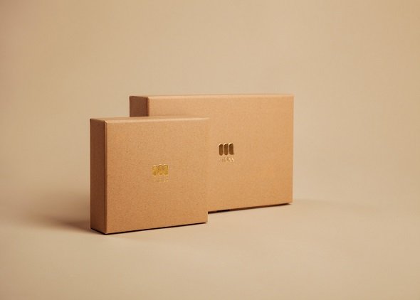 cardboard boxes with logo