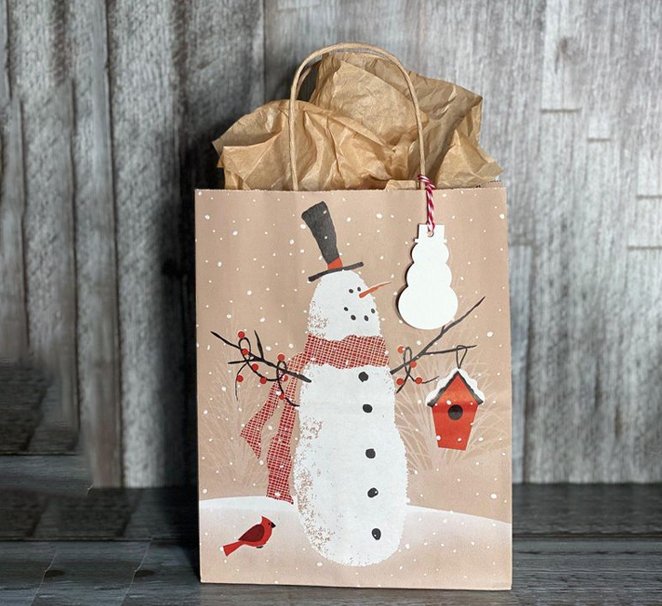 custom christmas paper bag