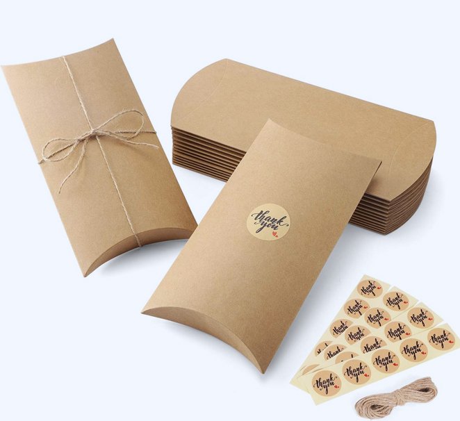 custom kraft pillow box