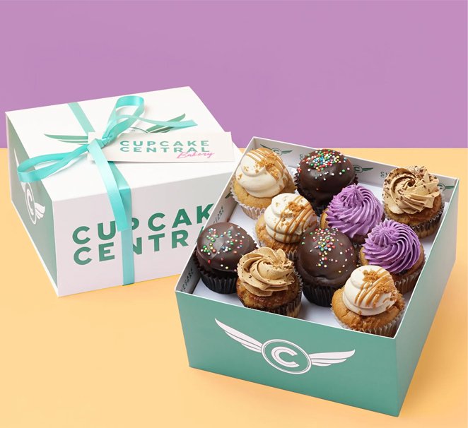 custom mini cupcake box