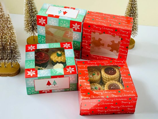 christmas cookie box packaging