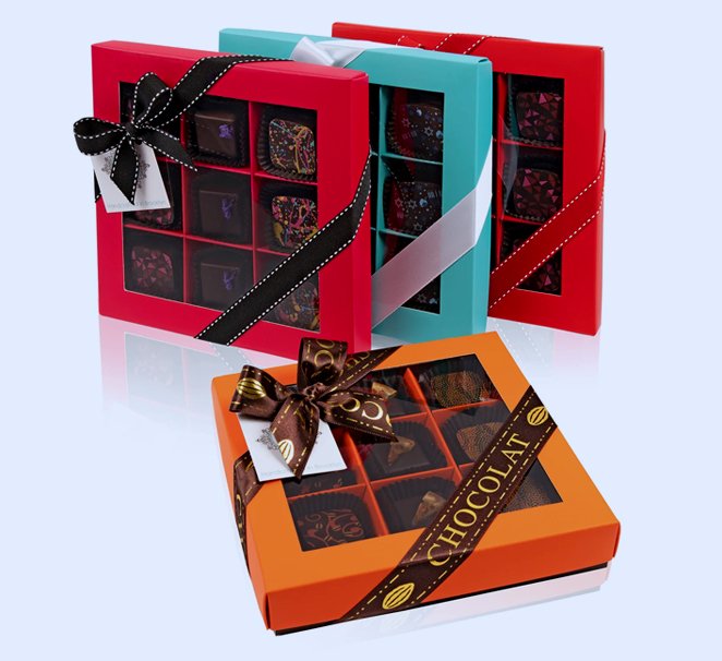 Window Chocolate Boxes