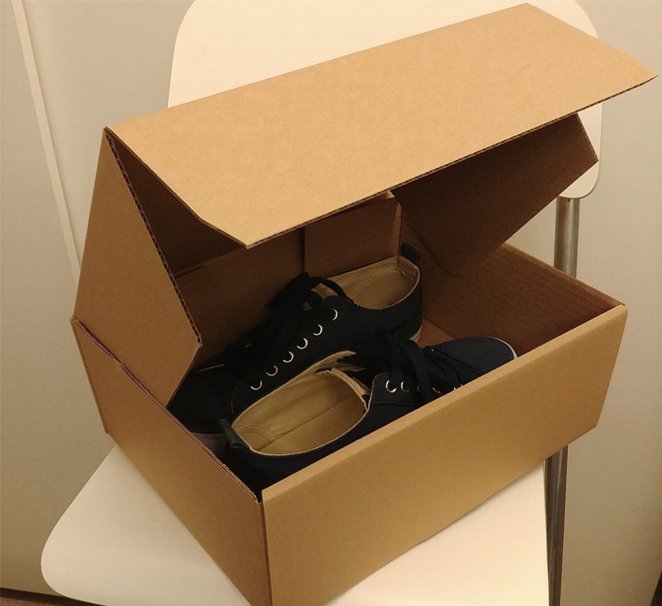 Cardboard Shoe Boxes