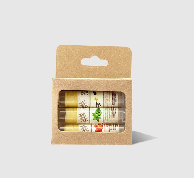 printed lip balm packaging boxes