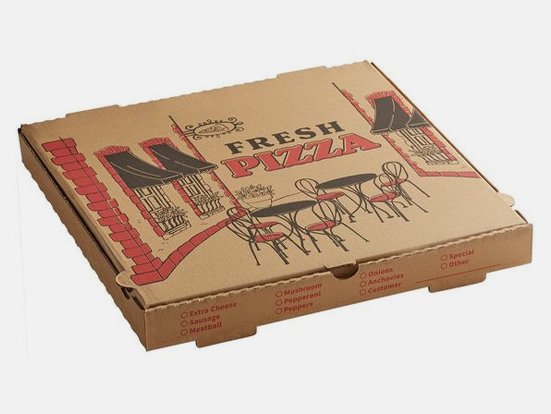 pizza box corrugated