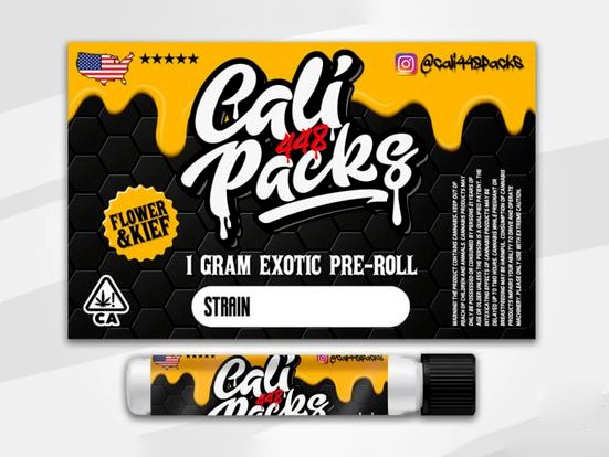 custom pre roll packaging label