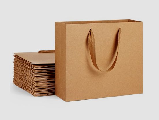 brown paper bags with handles