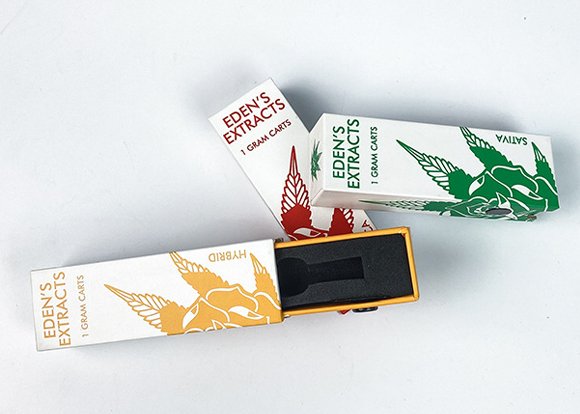 empty vape cartridge boxes with logo