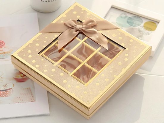 chocolate boxes with window