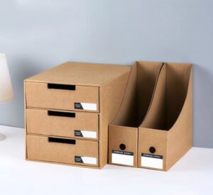 cardboard storage boxes