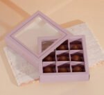 chocolate box with window