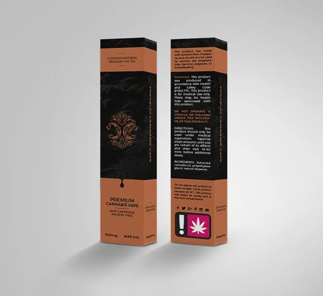 Custom Cannabis Vape Packaging
