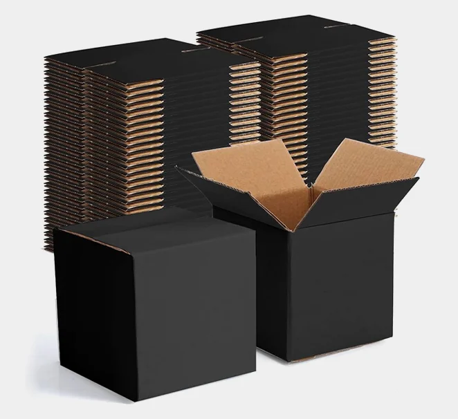 Custom Black Shipping Boxes