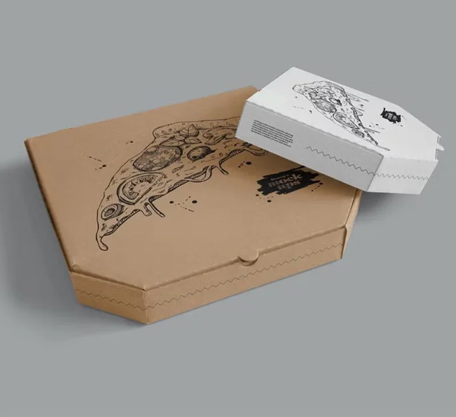 Custom Brown Pizza Boxes