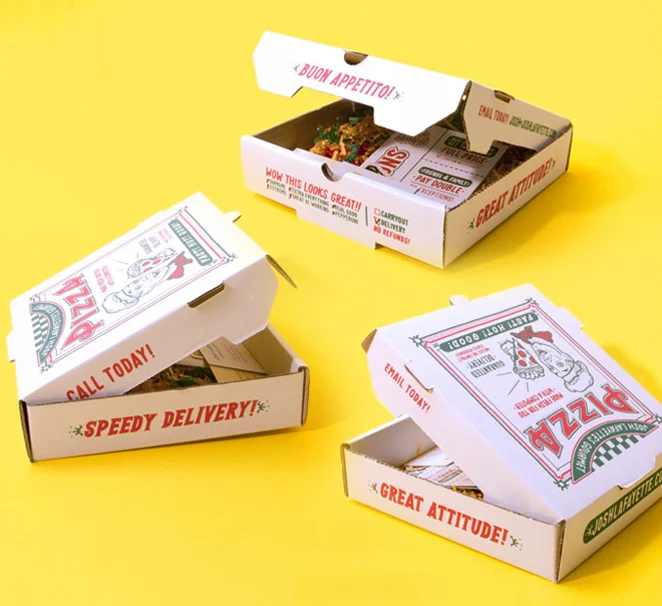 Custom White Pizza Boxes