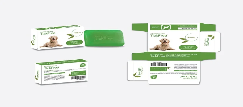 dog soap box packaging