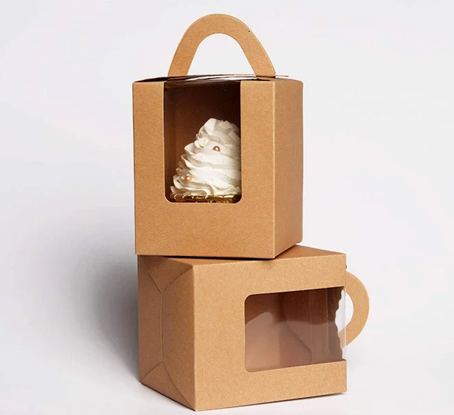 Custom Kraft Cupcake Boxes