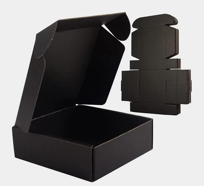 Custom Black Shipping Boxes