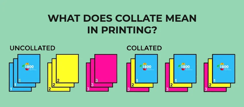 what is collate printings