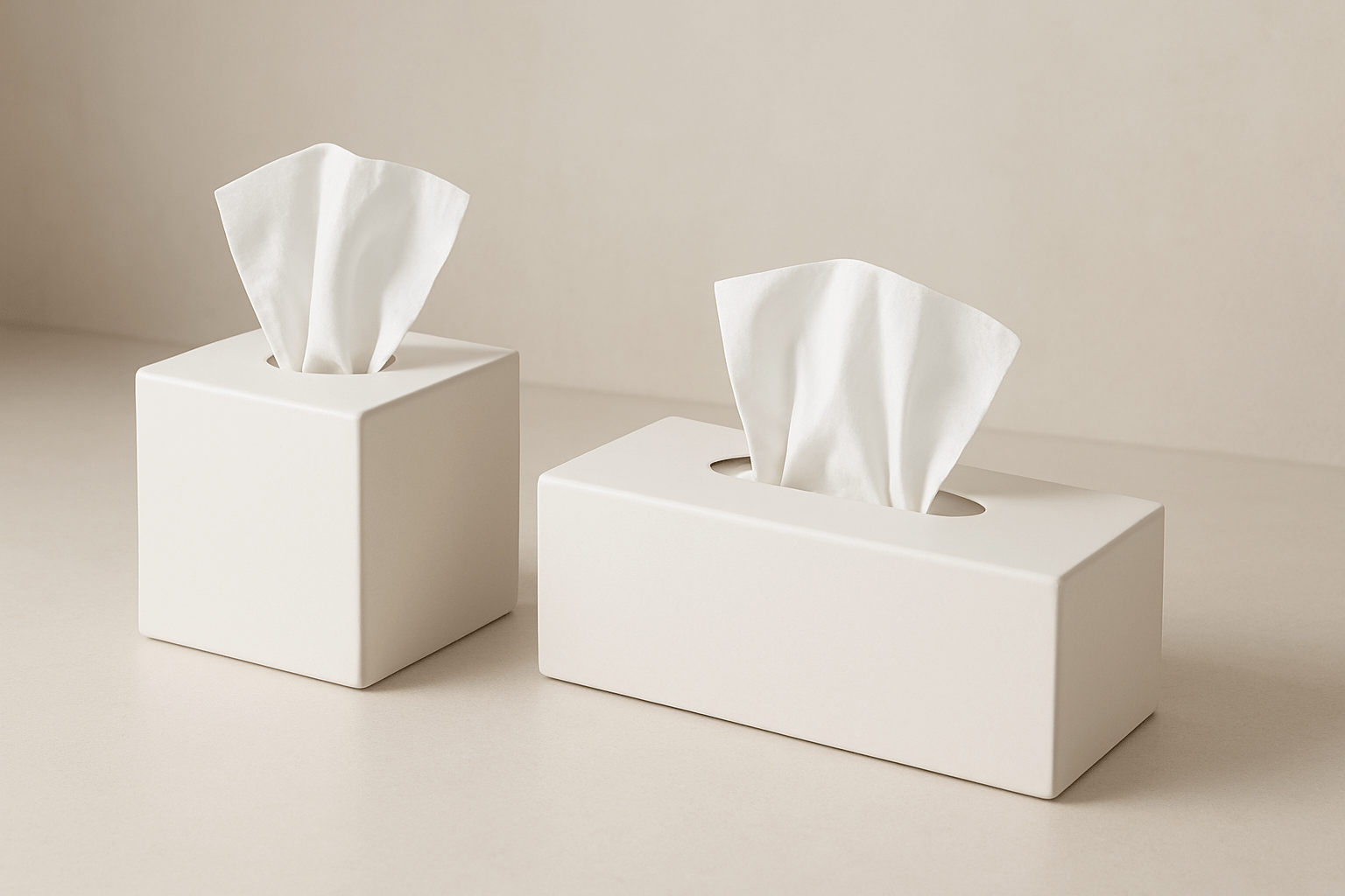 Tissue Boxes on Neutral Surface