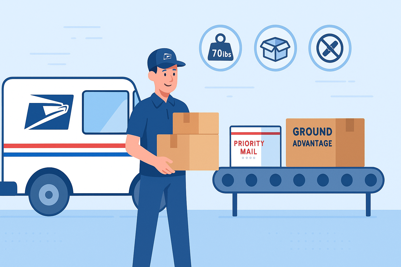 USPS Delivery in Motion