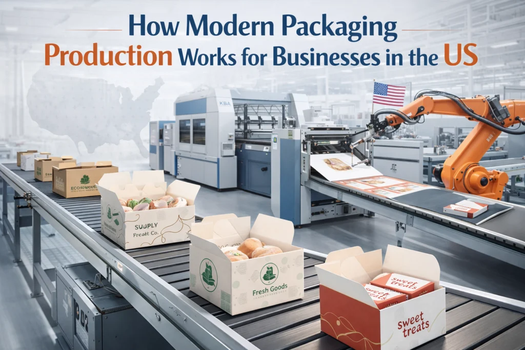 How Modern Packaging Production Works for Businesses in the US