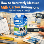 Measuring milk carton dimensions for design