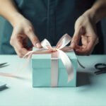 how to tie ribbon around box