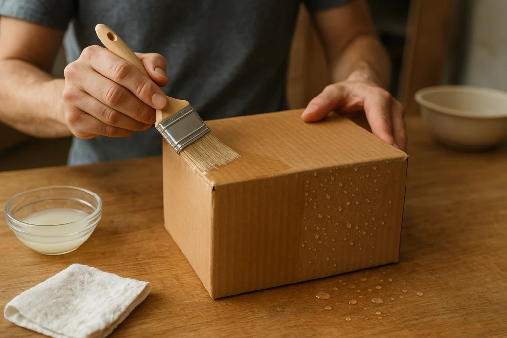 How to Make Cardboard Waterproof Without Expensive Materials!
