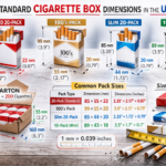 cigarette box dimensions