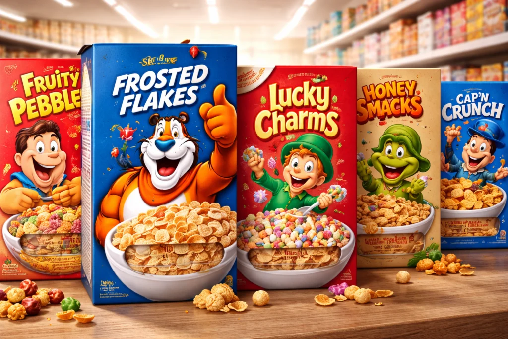 What Makes Cereal Mascots Iconic Childhood Characters?