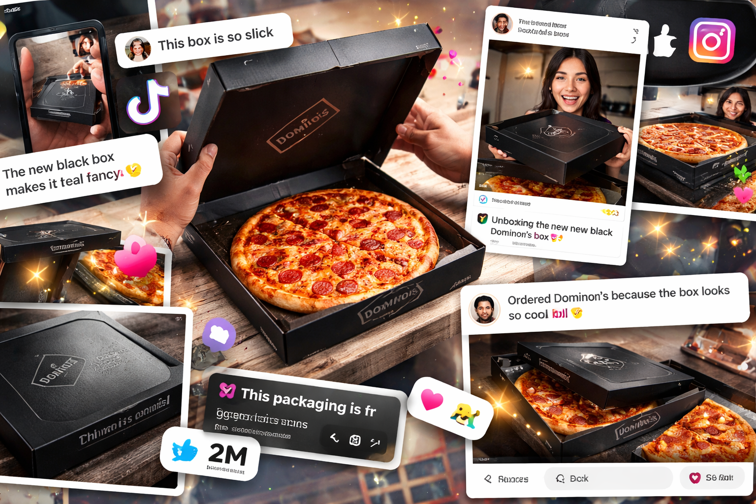 Social media buzz around Domino's black box