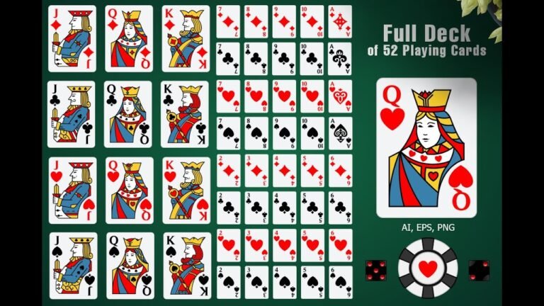 deck of 52 playing cards