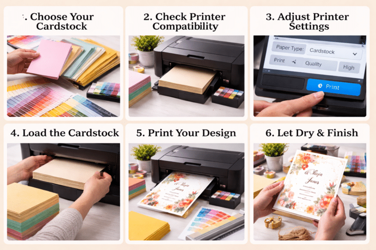 step-by-step guide for printing on cardstock