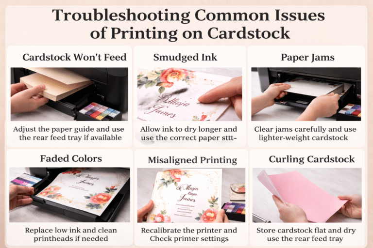Troubleshooting cardstock printing issues