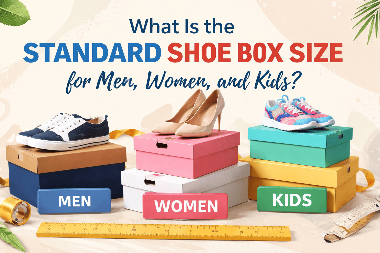 standard size of a shoe box
