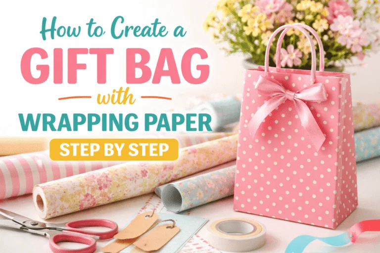 create gift bag from wrapping paper