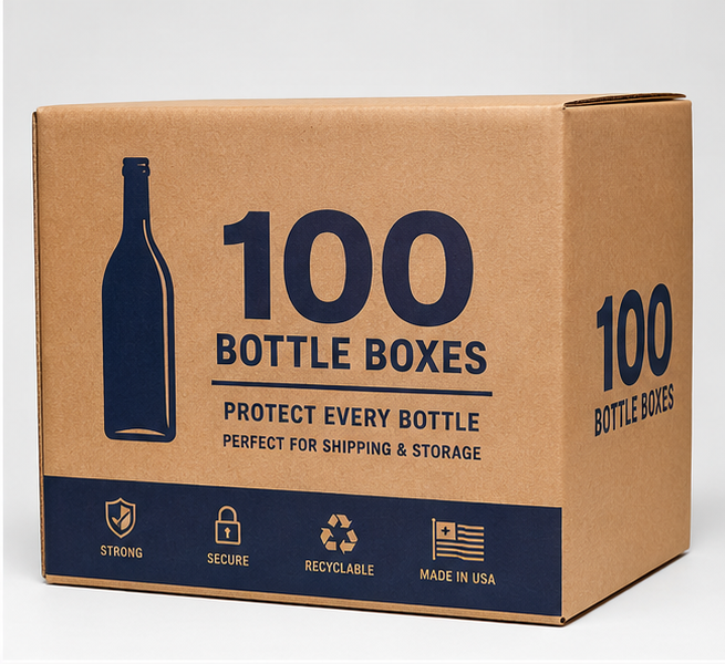 Custom 100 bottle boxes
