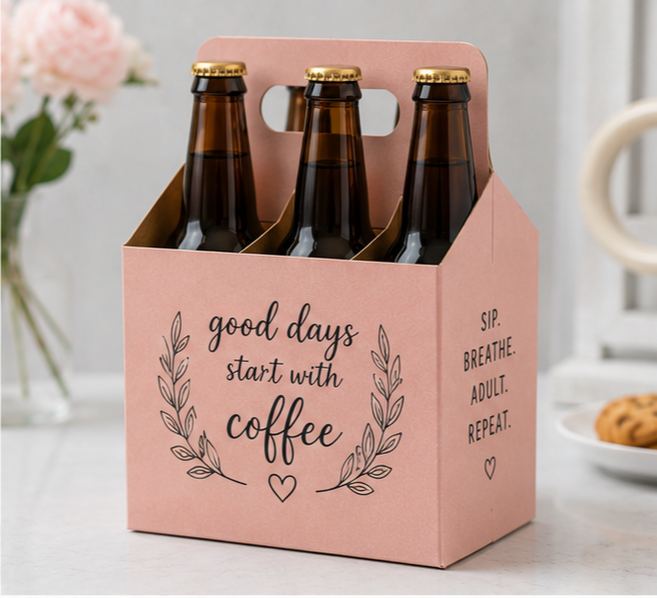 Custom 4 Pack Bottle Carriers