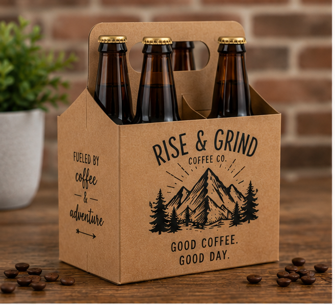 Custom 4 Pack Bottle Carriers