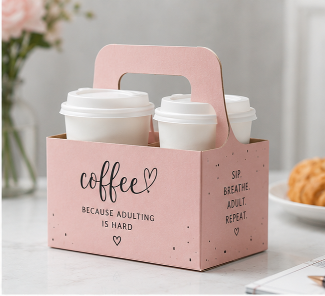 Custom Cardboard Drink Carriers