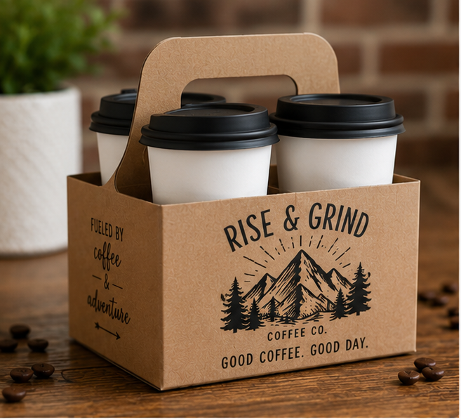 Custom Cardboard Drink Carriers