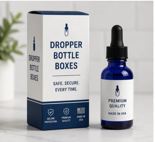Custom dropper bottle boxes