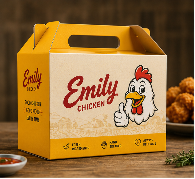 Custom Emily Chicken Boxes
