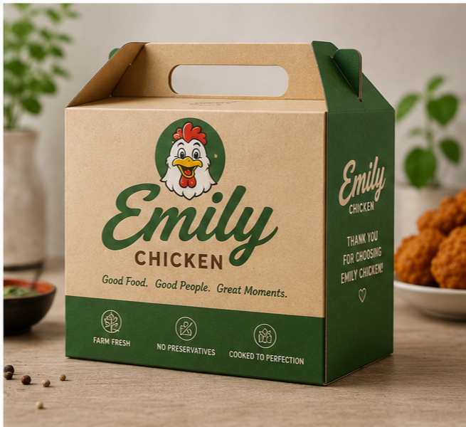 Custom Emily Chicken Boxes