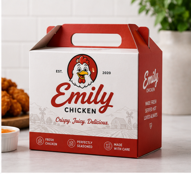 Custom Emily Chicken Boxes