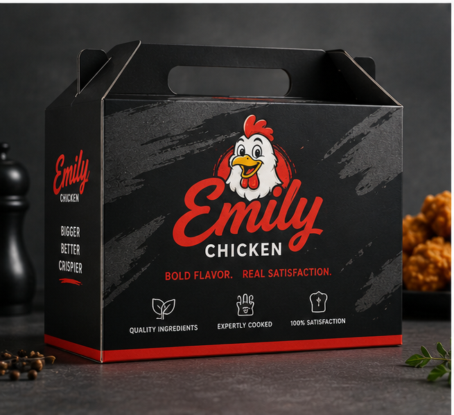 Custom Emily Chicken Boxes