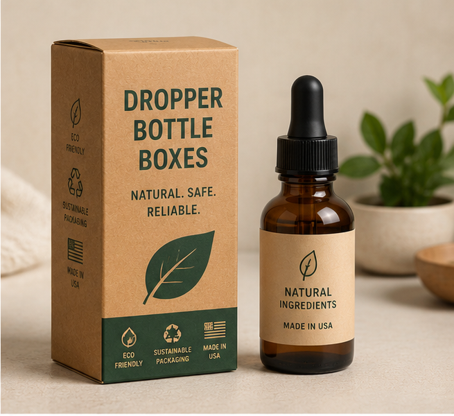 Custom dropper bottle boxes