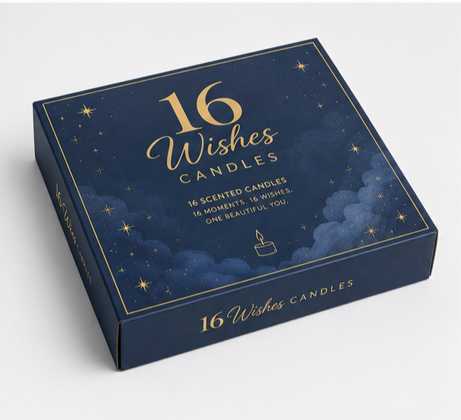 Custom 16 Wishes Candle Boxes